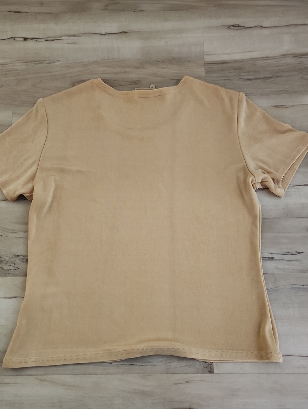 Double D Ranch Wear Yellow Gold Short Sleeve Top Size Medium - Picture 5 of 5